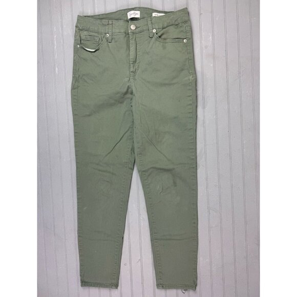 Jessica Simpson Size 4 Womens Jeans Hi Rise Skinny Ankle Stretch Green - Picture 1 of 5